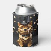 Origami Dapper Dog  缶クーラー (缶正面)