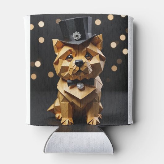 Origami Dapper Dog  缶クーラー (裏面)