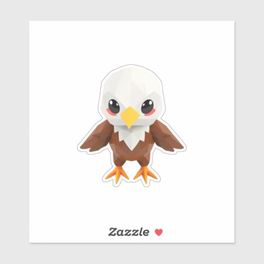 Origami eagleスタンプ シール (シート)