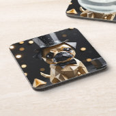 Origami fancy pug  コースター (左側)