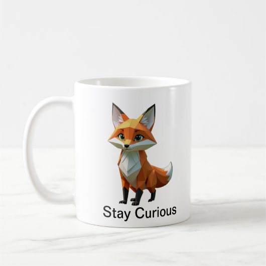 Origami fox mug コーヒーマグカップ (左)
