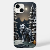 Origami Gray Wolf Case-Mate iPhoneケース (裏面)