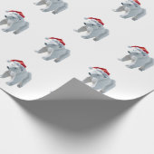 Origami holiday polar bears ラッピングペーパー (角)