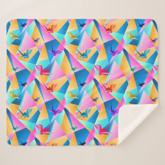 Origami Kaleidoscope シェルパブランケット (正面(横))