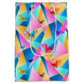 Origami Kaleidoscope ミディアムペーパーバッグ (裏面)