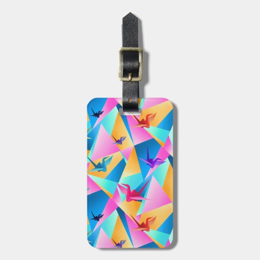 Origami Kaleidoscope ラゲッジタグ (正面縦)