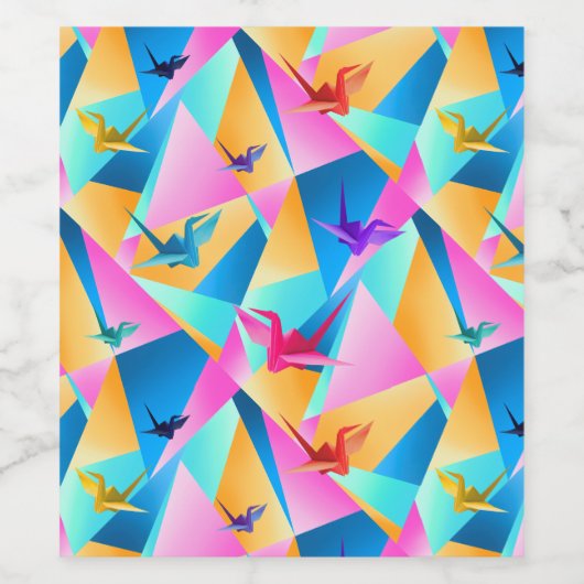 Origami Kaleidoscope ワインラベル (シングルラベル)