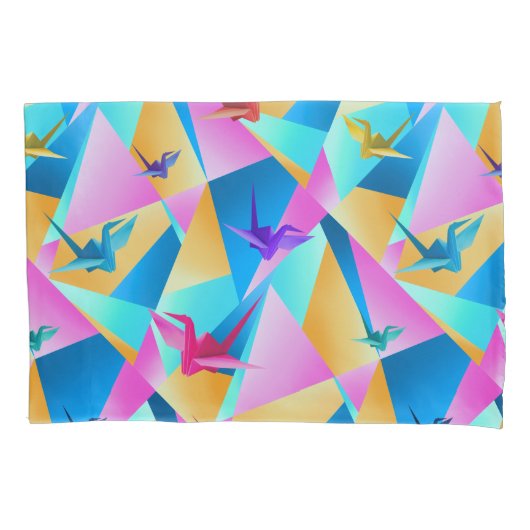 Origami Kaleidoscope 枕カバー (正面)