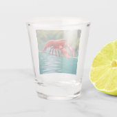 Origami Lobster on a tightrope ショットグラス (裏面)