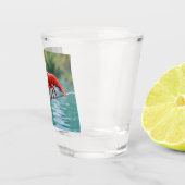 Origami Lobster on a tightrope ショットグラス (右)