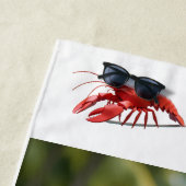 Origami lobster on a tightrope ビーチタオル (インサイチュ)