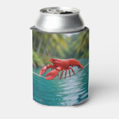 Origami Lobster on a tightrope koozie 缶クーラー (缶裏面)