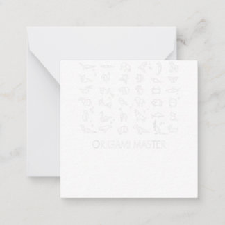 Origami Master Japanese paper folding craft ノートカード
