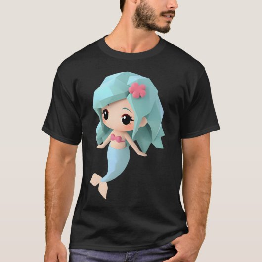 Origami Mermaid Tシャツ (正面)