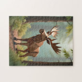 Origami Moose  ジグソーパズル (横)