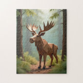 Origami Moose  ジグソーパズル (縦)