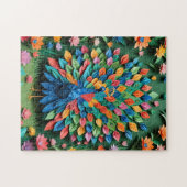 Origami peacock  ジグソーパズル (横)