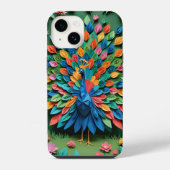 Origami Peacock iPhoneケース (裏面)