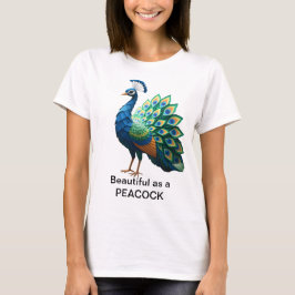 Origami Peacock T-shirt women's Tシャツ