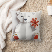 Origami polar bear fun クッション (ブランケット)