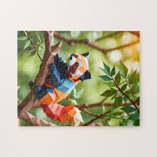 Origami Red Panda  ジグソーパズル (横)