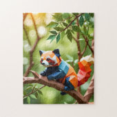Origami Red Panda  ジグソーパズル (縦)