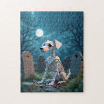 Origami Spooky Halloween Skeleton Dog