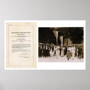 ORIGINAL 19th Amendment U.S. Constitution ポスター