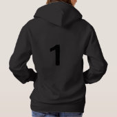 original 1 Black Women's Pullover Hoodie  パーカ (裏面)