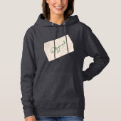 Original 1 Dark Grey Women's Pullover Hoodie  パーカ (正面)