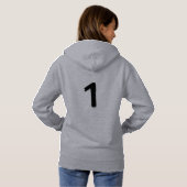 Original 1 Grey Women's Pullover Hoodie  パーカ (裏面フル)