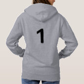 Original 1 Grey Women's Pullover Hoodie  パーカ (裏面)