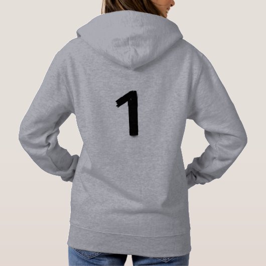 Original 1 Grey Women's Pullover Hoodie  パーカ (裏面)