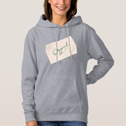 Original 1 Grey Women's Pullover Hoodie  パーカ (正面)