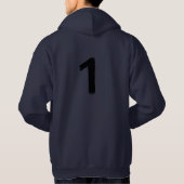 Original 1 Navy Blue Men's Adult Hoodie  パーカ (裏面)