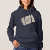 Original 1 Navy Blue Women's Pullover Hoodie  パーカ (正面)