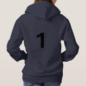 Original 1 Navy Blue Women's Pullover Hoodie  パーカ (裏面)