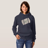 Original 1 Navy Blue Women's Pullover Hoodie  パーカ (正面フル)