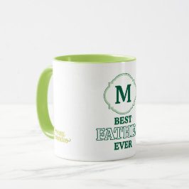 Original Abstract Best Ever Christmas MONOGRAM マグカップ