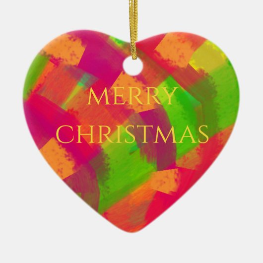 Original Art Design Christmas Ceramic Ornament セラミックオーナメント (正面)