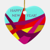 Original Art Design Christmas Ceramic Ornament セラミックオーナメント (裏面)