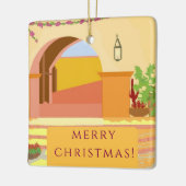 Original Art Mexican Patio  セラミックオーナメント (左)