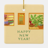 Original Art Mexican Patio  セラミックオーナメント (裏面)