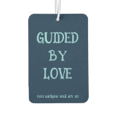 Original Art With Love Quote Car Air Freshener カーエアーフレッシュナー (裏面)