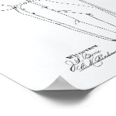 Original Blue Jeans 1873 Patent Art  White Paper ポスター (角)