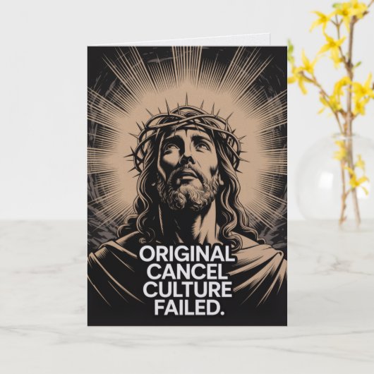Original Cancel Culture Failed At The Tomb Easter カード (黄色い花)