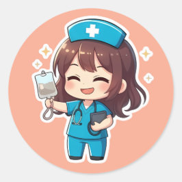Original Chibi Nurse 2.0 - Healing Energy ラウンドシール