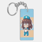 Original Chibi Nurse 2.0 - Total Burnout キーホルダー (正面左)