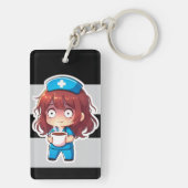 Original Chibi Nurse 2.0 - Total Burnout キーホルダー (裏面)