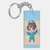 Original Chibi Nurse 2.0 - Victory Spirit キーホルダー (正面左)
